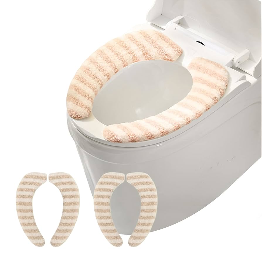 便座カバー 2枚 Ｏ型 トイレカバー 便座 あたたか 洗える 厚手 便座シート Amazon｜ALLMIRA 便座カバー 2枚入 便座シート 貼るタイプ 温水